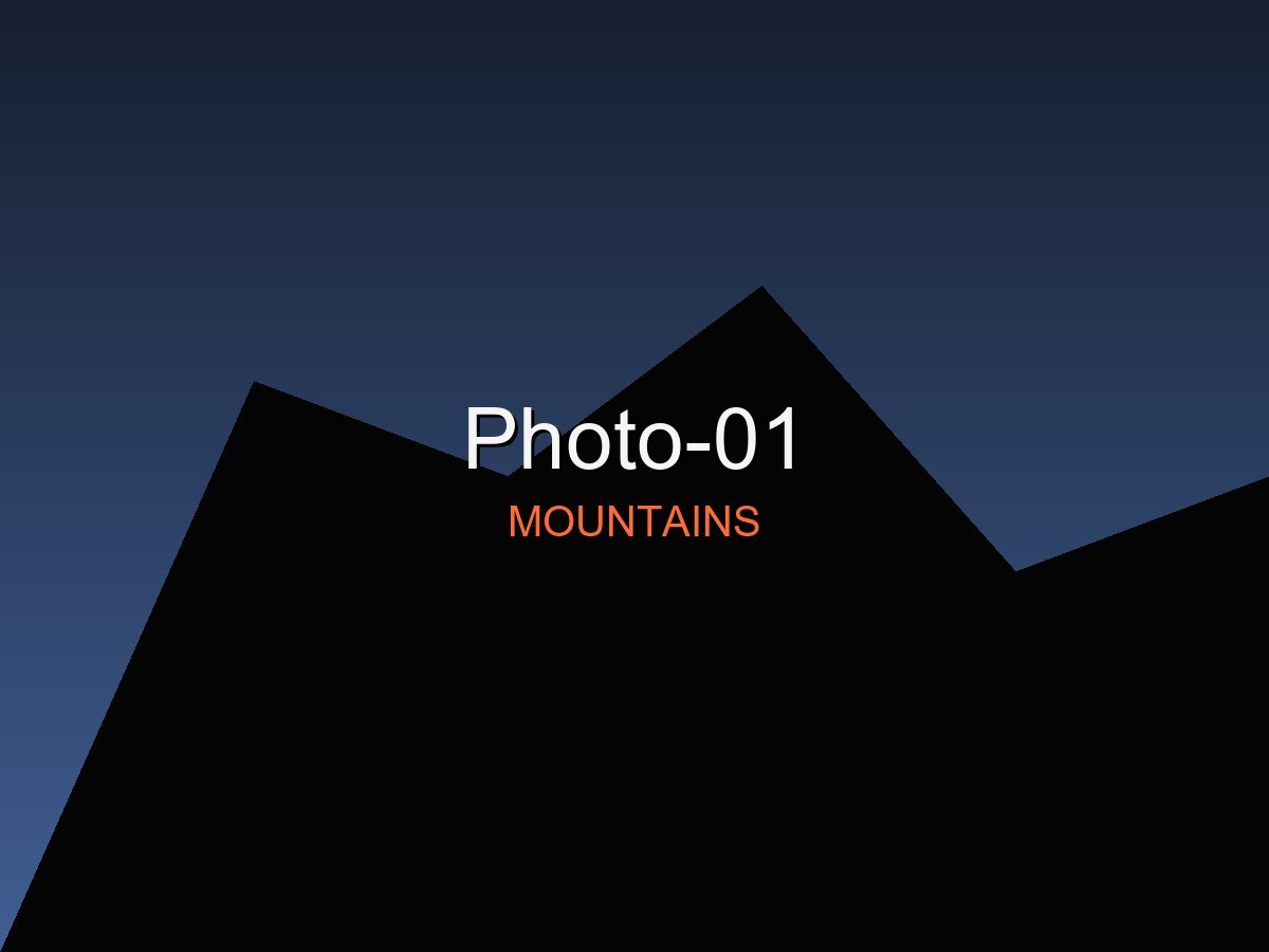 Mountain summit landscape at golden hour